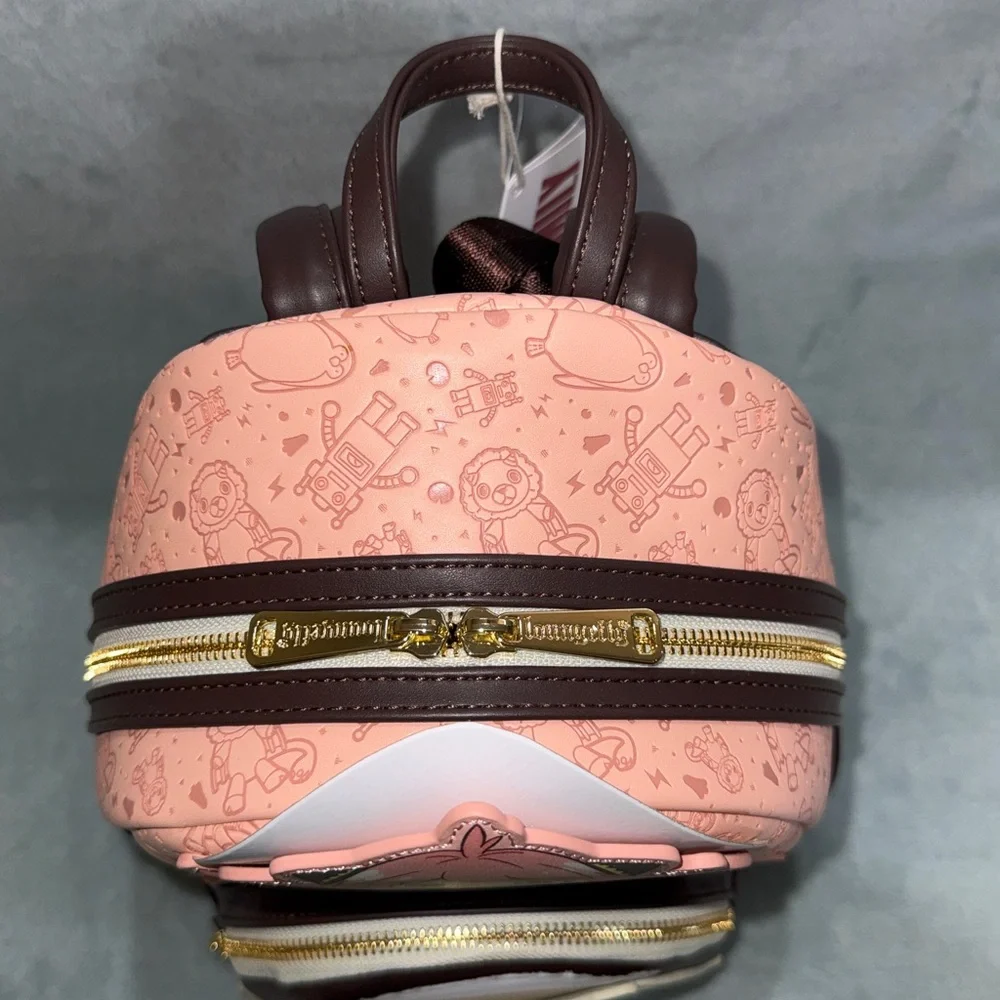 Loungefly Pink and Brown Anime Character Backpack